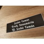Gravírozott névtábla (F,E)